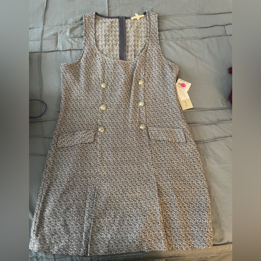 Kingston Gray Textured Mini Dress